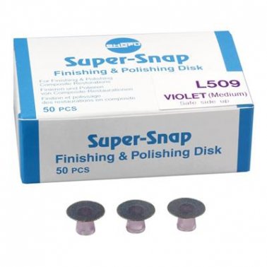 Shofu L509 Super-Snap Finishing (Medium) Light Violet Regular Discs - 50/pk Shofu L509 Super-Snap Finishing (Medium) Light Violet Regular Discs - 50/pk